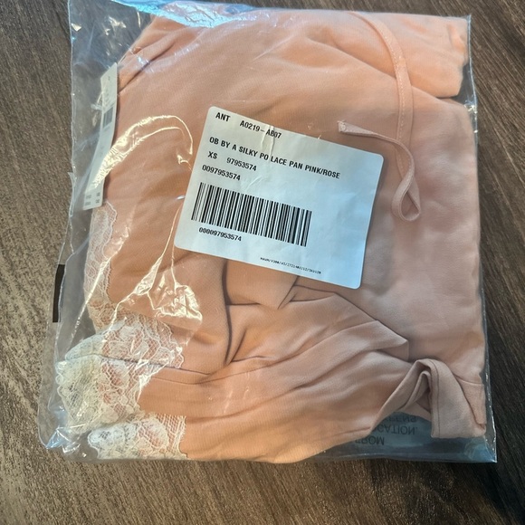 NWT! Pink Lace-Trim Silky Pull-On Pants by Anthropologie - Multiple💎🟠 - Picture 5 of 9